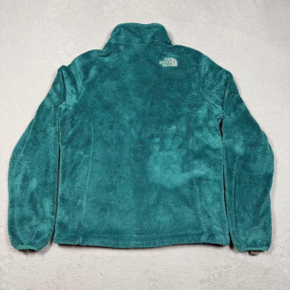 The North Face Jacket Womens Small Teal Osito Fleece Full Zip High Pile Soft - Picture 5 of 9